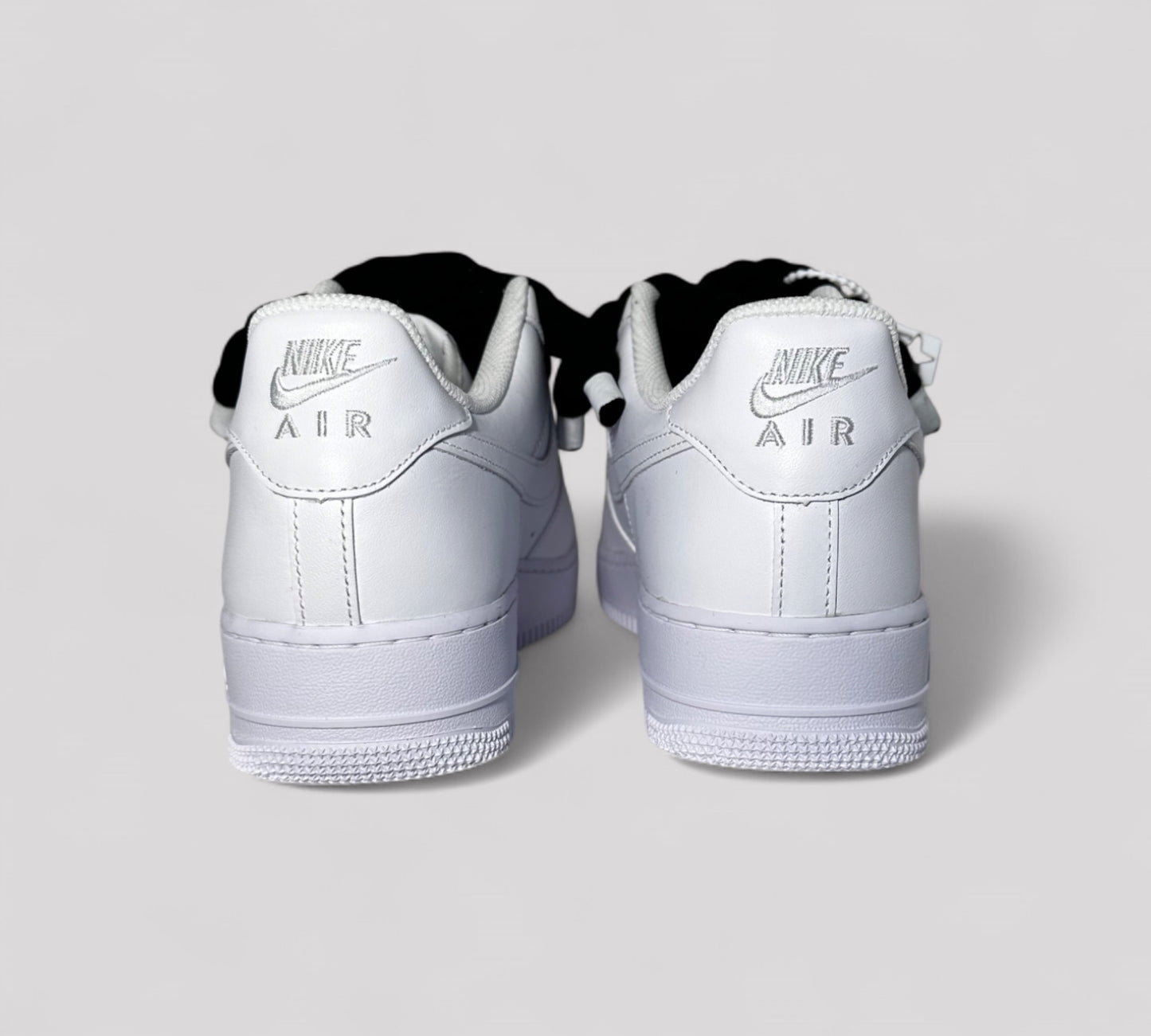 Back of Nike AF1 with rope laces by Kosmo studio