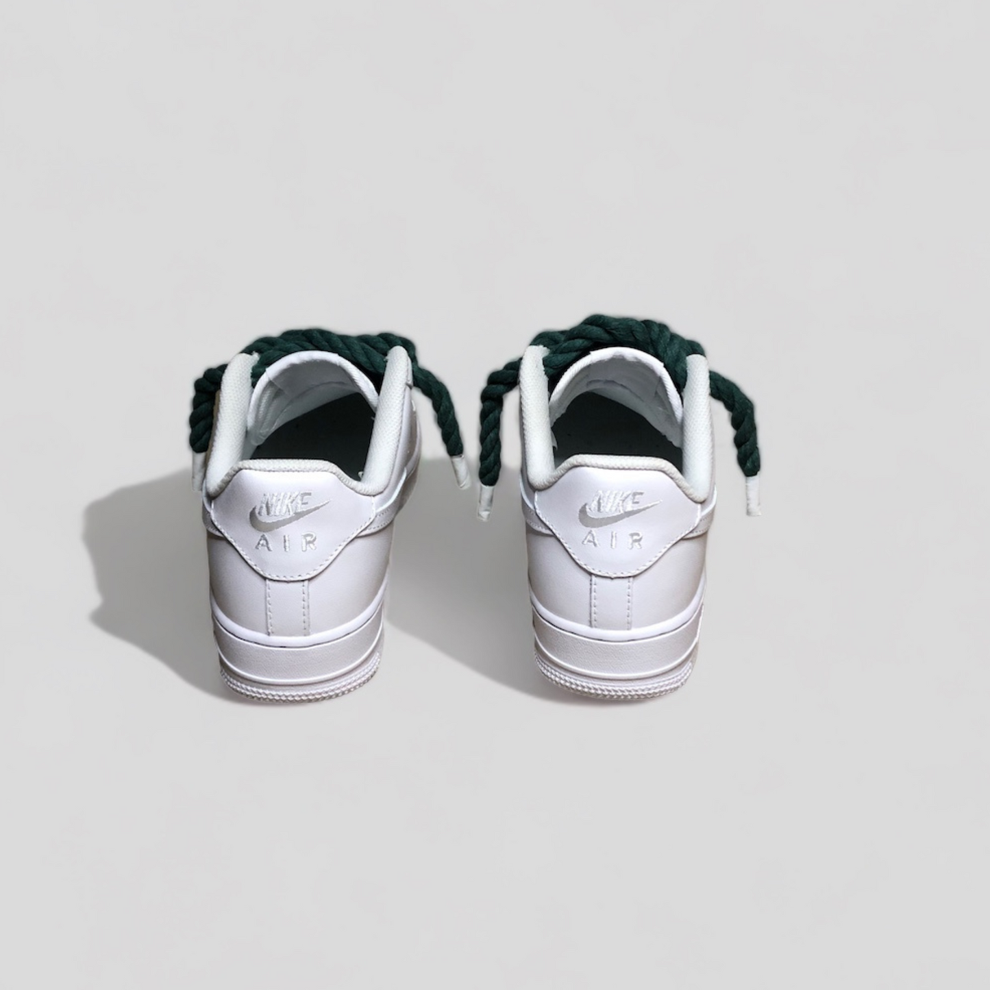 Nike Air force 1 rope laces dark green back