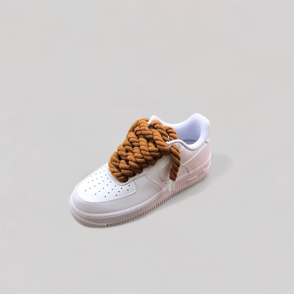 Nike air force 1 rope laces Brown side