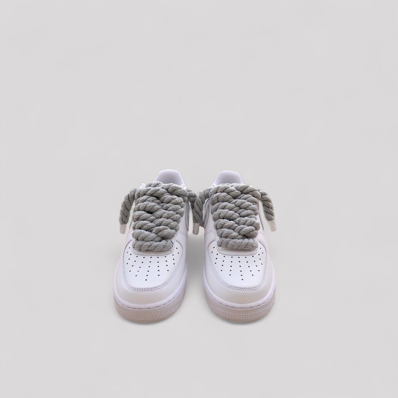 Nike air force 1 rope laces Gray front