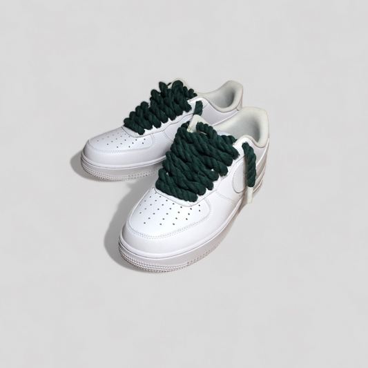 Air force 1 rope laces dark green