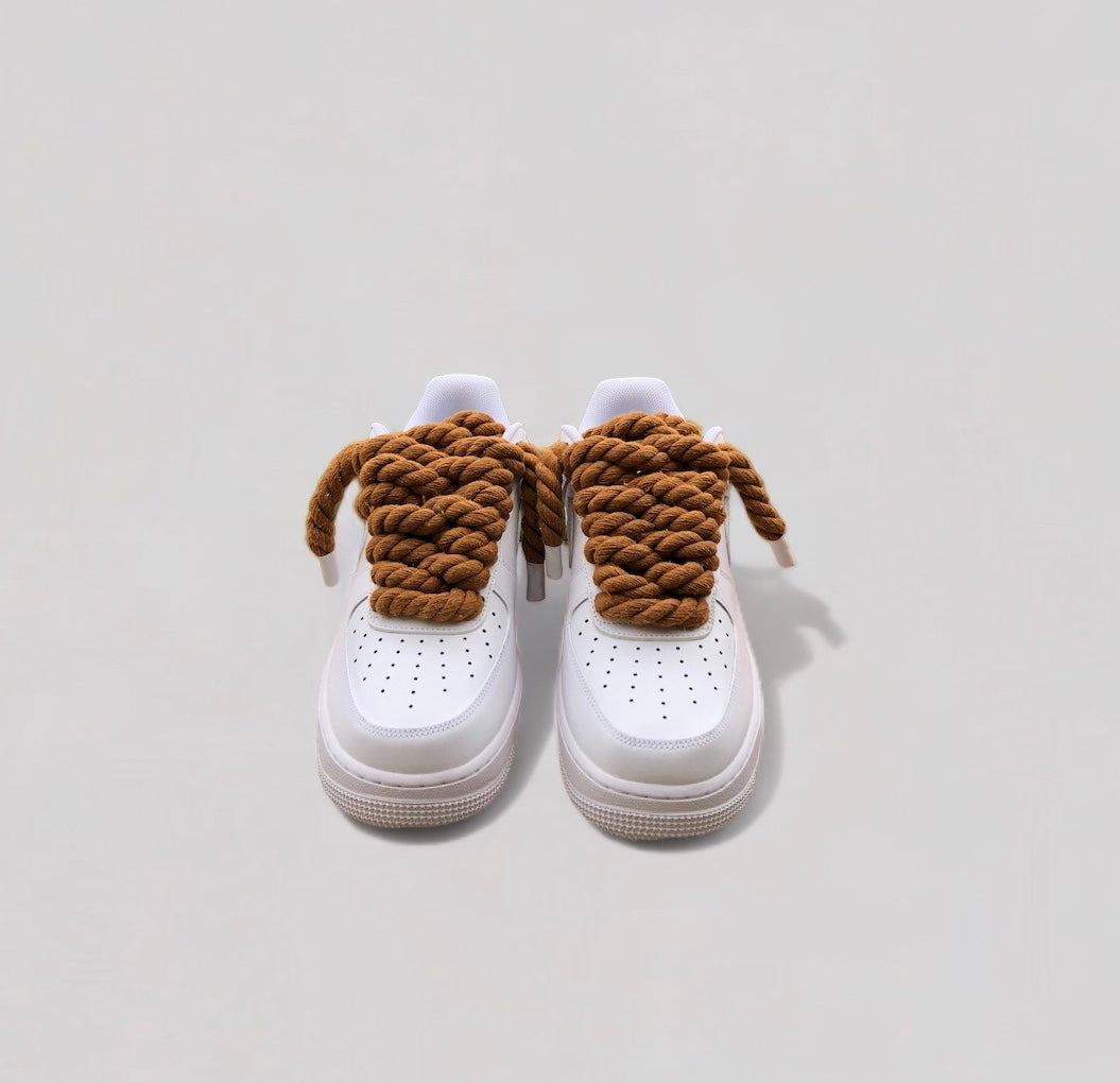 Air force 1 rope laces Brown