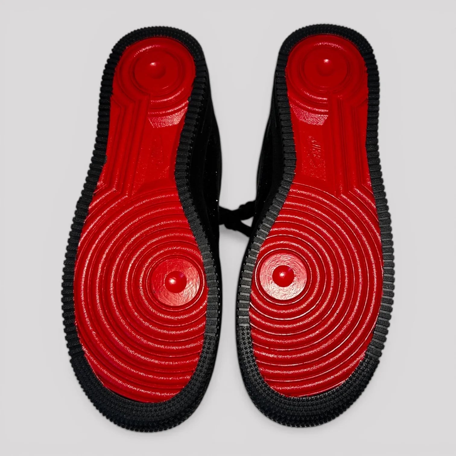 Nike Air Force 1 černé custom glitter rope laces