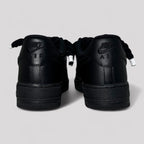 Custom Nike Air force 1 black with rope laces - Black