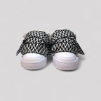 Pair of nike air force 1 rope laces with black and white over laces