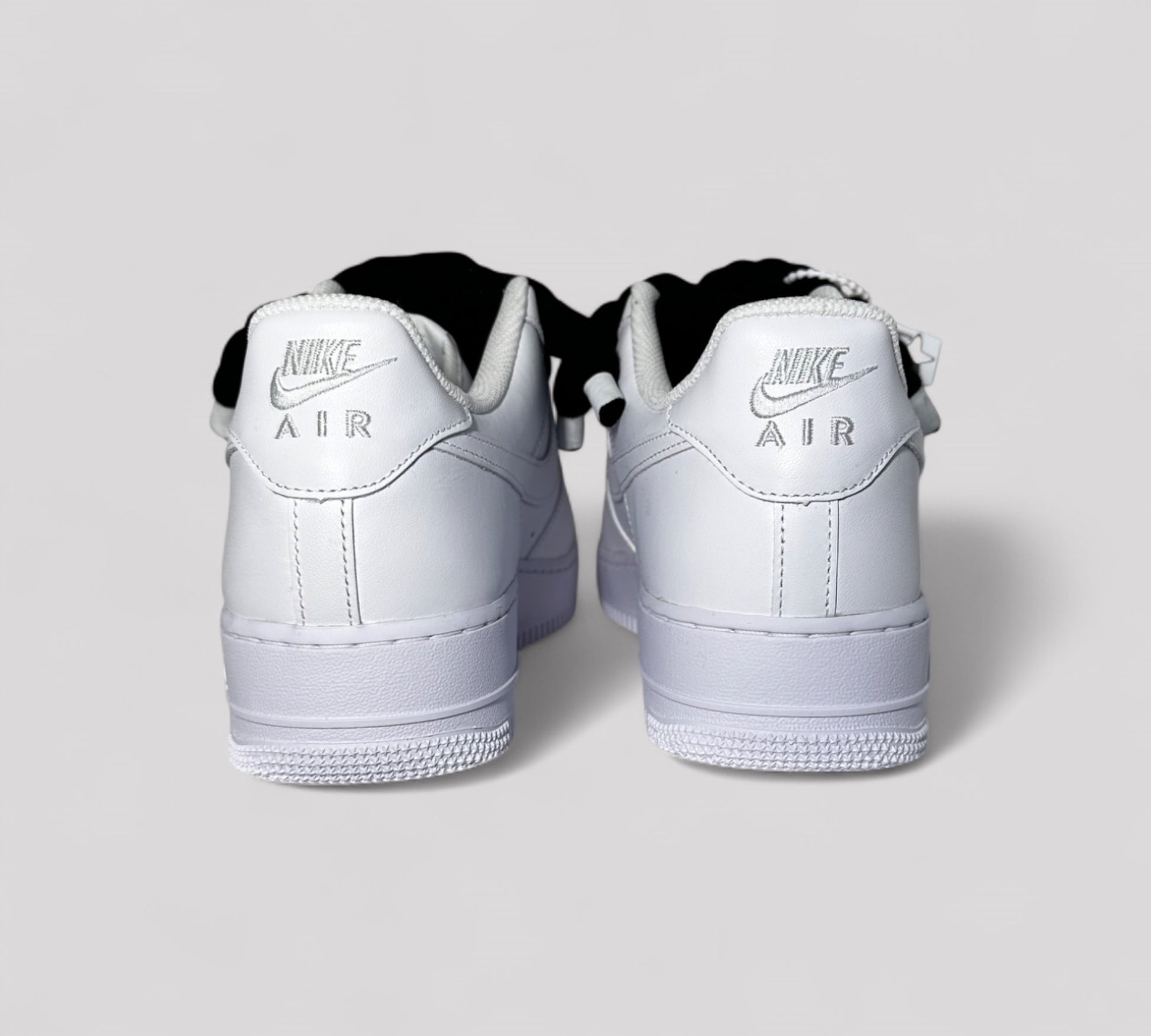 Back of Nike AF1 with rope laces by Kosmo studio