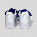 Nike Air Force 1 Custom bílé s modrými rope laces