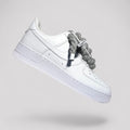Custom Nike Air force 1 with rope laces - Grey