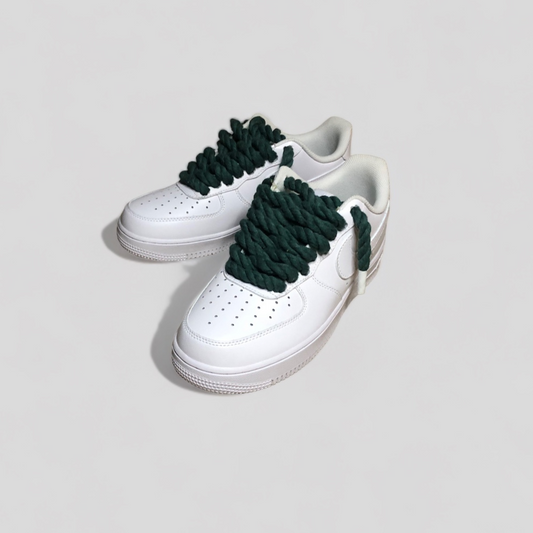 Nike Air force 1 rope laces dark green