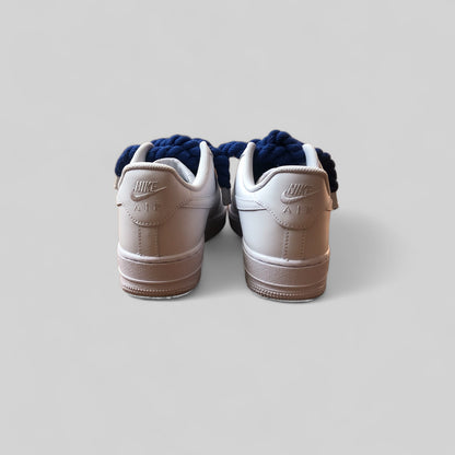 Nike air force 1 rope laces Blue back