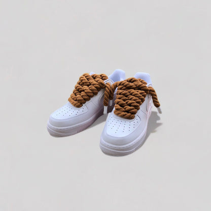 Nike air force 1 rope laces Brown
