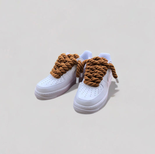 Nike air force 1 rope laces Brown
