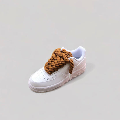 Nike air force 1 rope laces Brown side