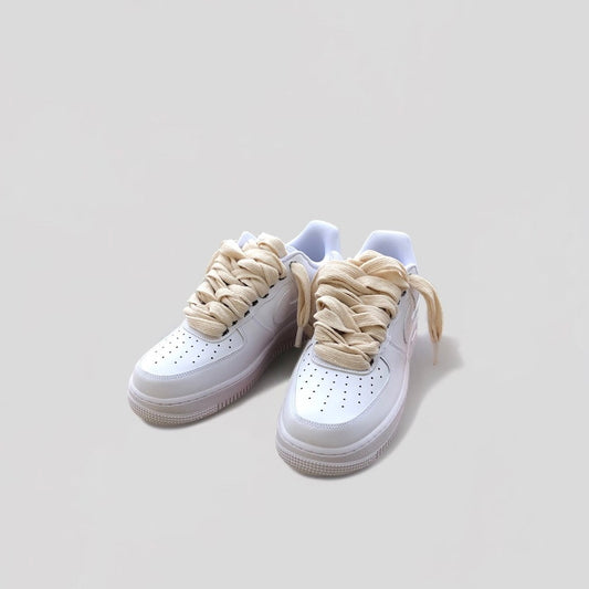 Nike air force 1 rope laces flat Beige 