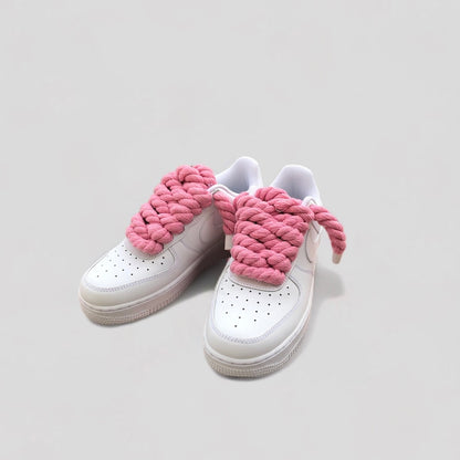 Nike air force 1 rope laces pink