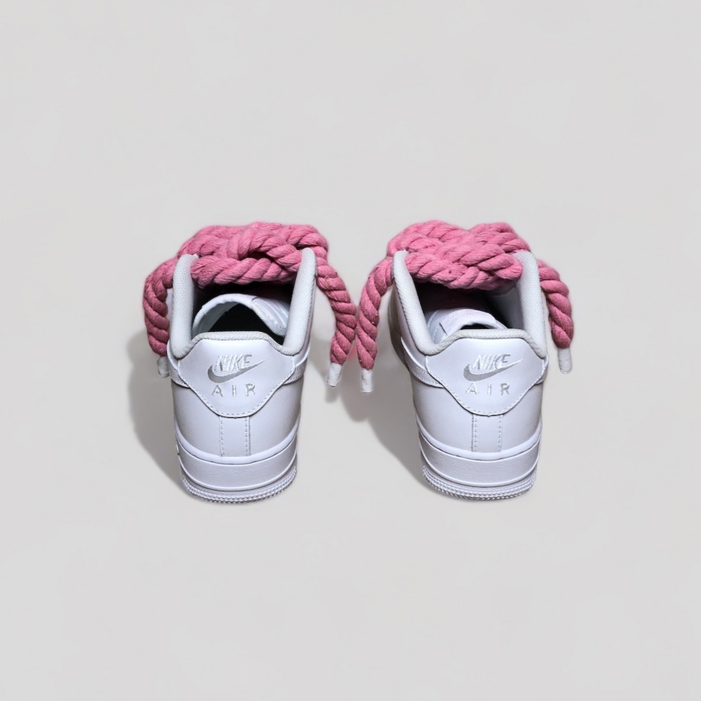Nike air force 1 rope laces pink back
