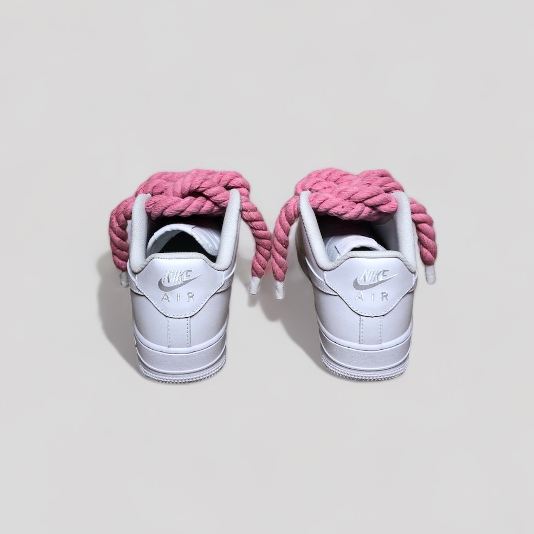 Nike air force 1 rope laces pink back
