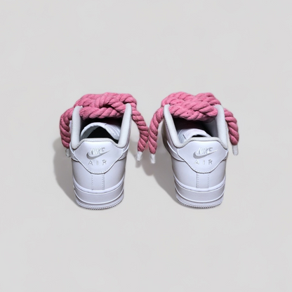 Nike air force 1 rope laces pink back