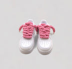Nike air force 1 rope laces pink front