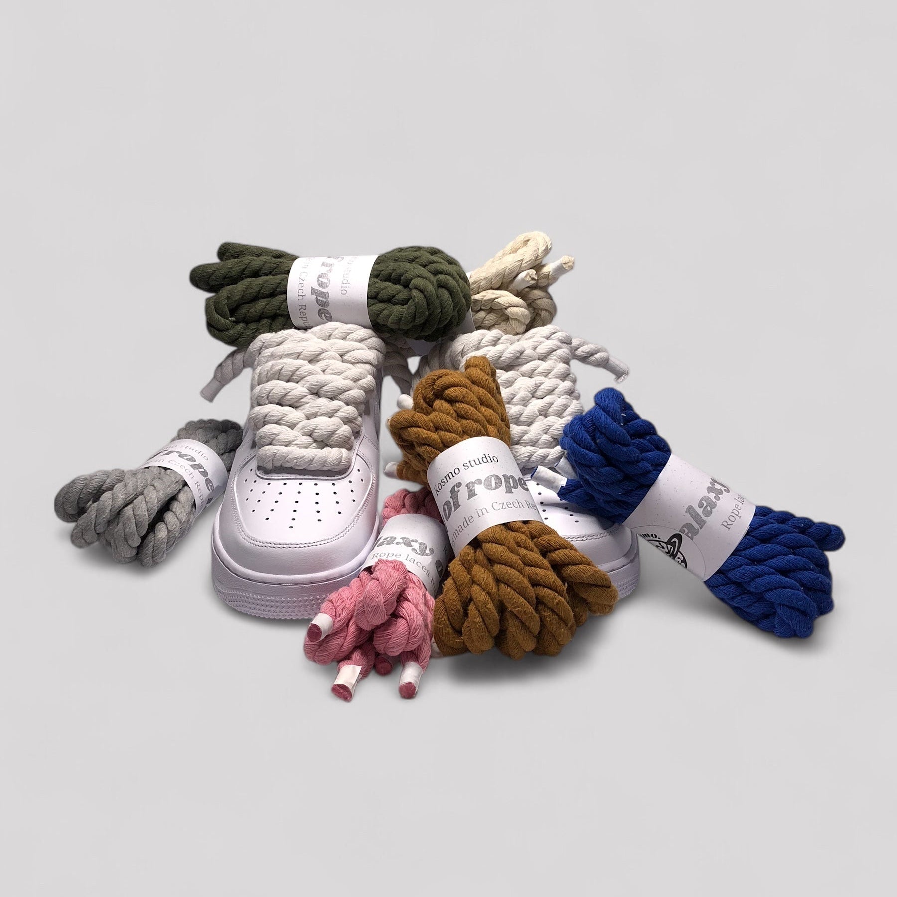 Nike air force 1 rope laces with colorfull rope laces