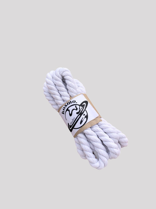 Rope laces thin white