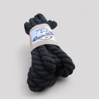 Rope laces black detail