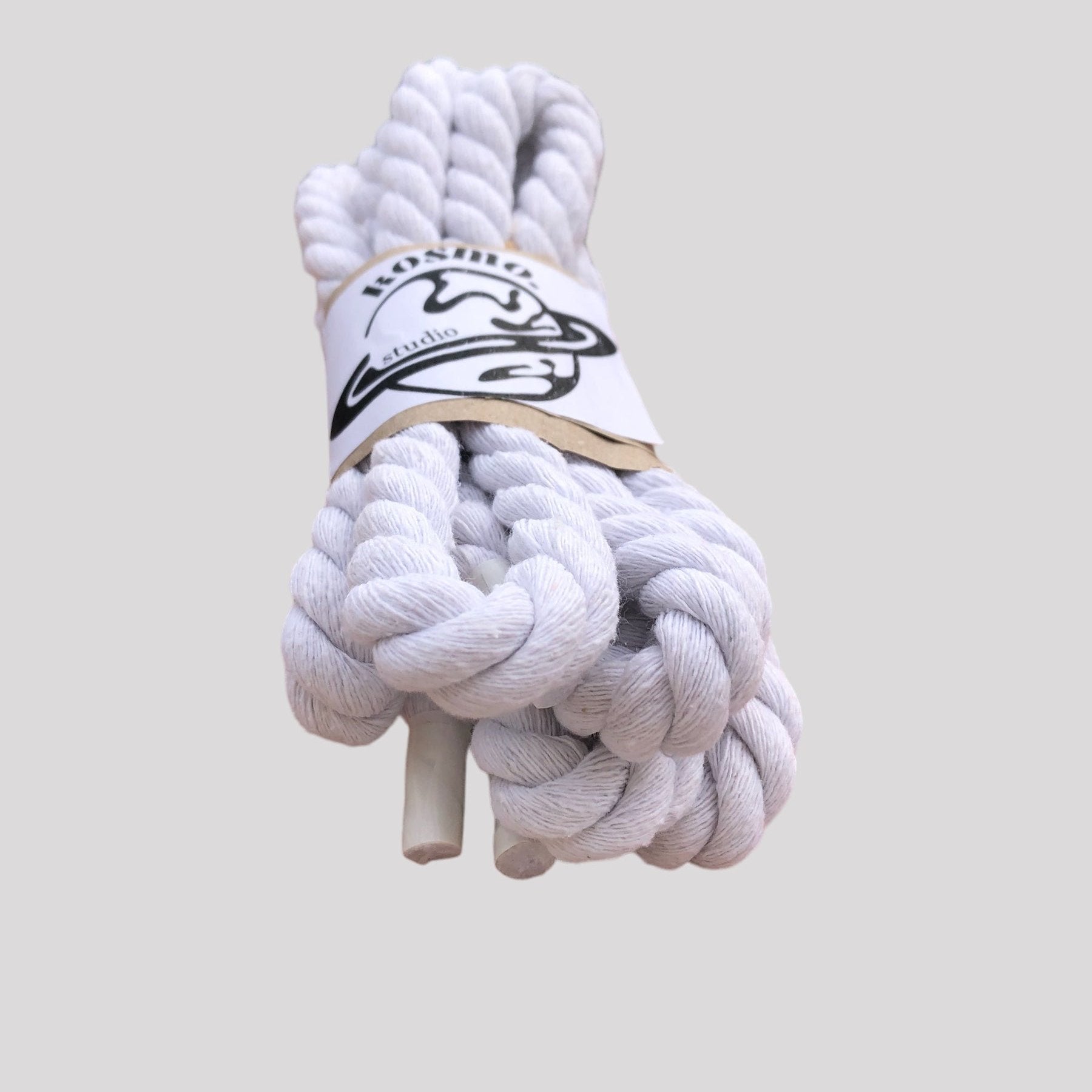 Rope laces thin white detail