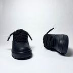 Nike Air Force 1 černé Custom černé lesklé rope laces
