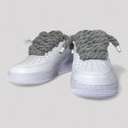 Custom Nike Air force 1 with rope laces - Grey